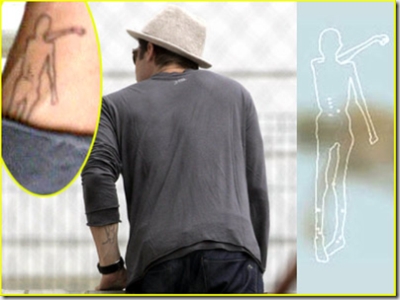 Brad Pitt recently got a tattoo of an outline of the iceman,