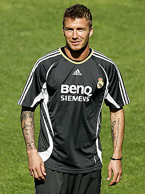 star of david tattoo. David Beckham Tattoos