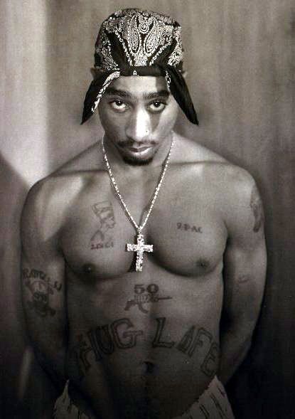 rapper tattoos. Tupac tattoos